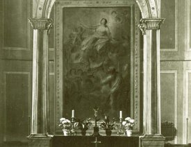 Nahaufnahme des Altars