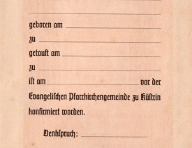 Konfirmationsschein der Pfarrkirchengemeinde (Seite 3)