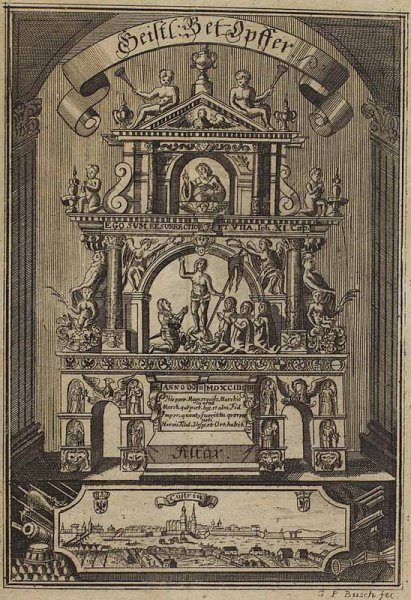 Historische Fotos von Küstrin - Die Küstriner Kirchen SPEZIAL: Die küstriner Kirchen - Altar der Schlosskirche von 1593