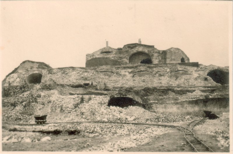 Historische Fotos von Küstrin Altstadt - Schleifung der Festung SPEZIAL: Die Schleifung der Festung Küstrin - Ruine der Bastion Kronprinz *3