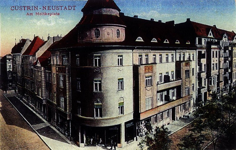 Historische Fotos von Küstrin Kurze Vorstadt / Neustadt - Moltkeplatz Ecke Warnicker Str. *4