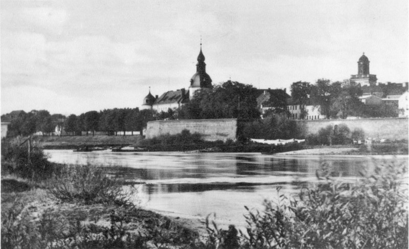 Historische Fotos von Küstrin Altstadt - Blick auf Bastion Brandenburg und Schlosskaserne *4
