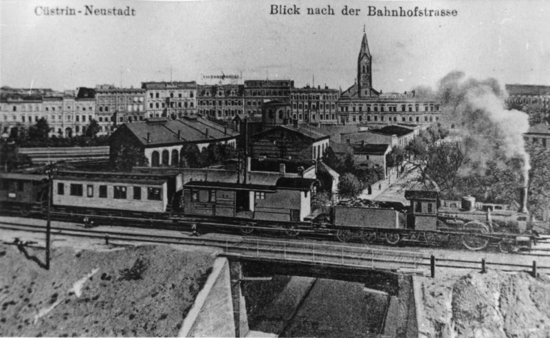 Historische Fotos von Küstrin Kurze Vorstadt / Neustadt - Blick Richtung Bahnhofstrasse *4