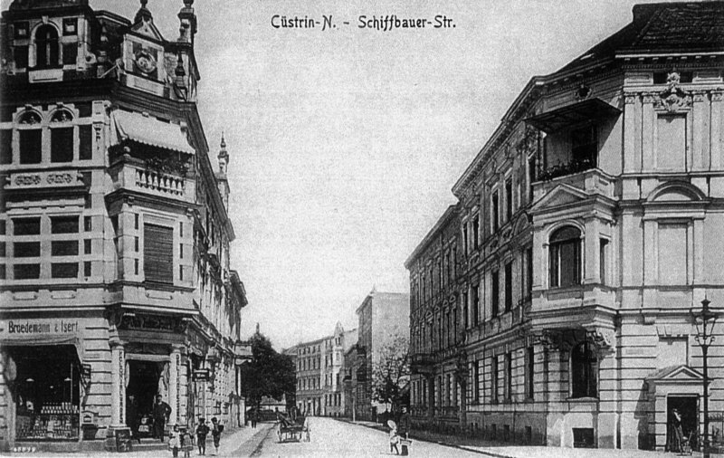 Historische Fotos von Küstrin Kurze Vorstadt / Neustadt - Schiffbauerstraße Ecke Warnicker Straße *4