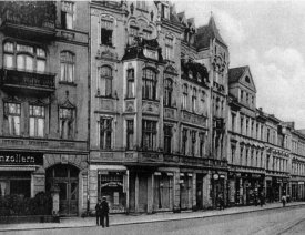 Landsberger Strasse I *4 - Noch einmal die Landsberger Straße mit dem Restaurant Hohenzollern. Blick Richtung Stern.