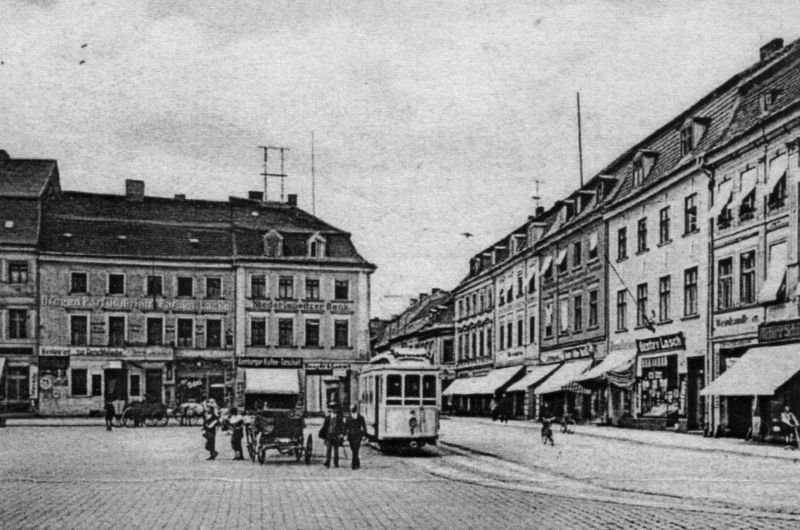 Aktuelle Fotos der Stadt Küstrin / Kostrzyn SPEZIAL: Die elektrische Straßenbahn - Kurz vor der Haltestelle Marktplatz *7