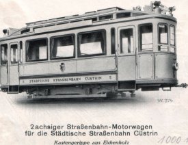 Werksfoto des Triebwagens *7 - Aus der Sammlung Sigurd Hilkenbach.