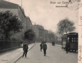 In der Bahnhofstraße Richtung Plantagenstraße *2