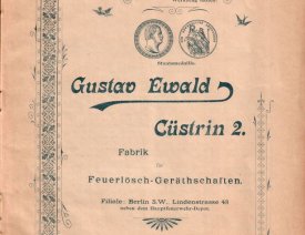 Inneres Deckblatt eines Kataloges von 1899