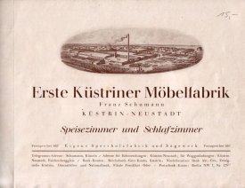 Erste Küstriner Möbelfabrik Franz Schumann - Jubiläumskatalog 1933