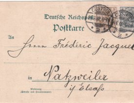 Postkarte ins Elsass *1