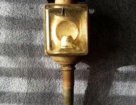 Restaurierungsprojekt Kutschenlampe von Pritzel - Nach der Grundreinigung