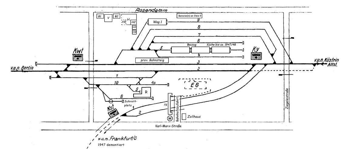 Bahnhof Kietz 1948