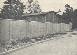 Zaun an der Pionierkaserne Küstrin, 1935