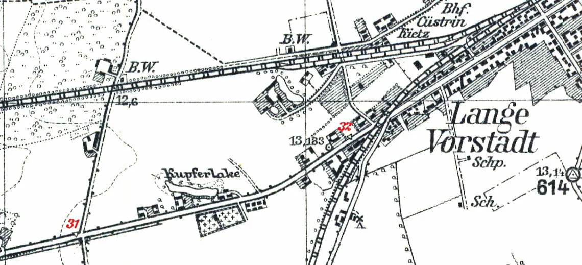 ausschnitt plan 3453 reichsstrasse 1 kuestrin