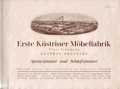 Erste Küstriner Möbelfabrik Franz Schumann