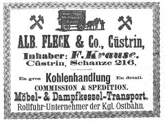 Albert Fleck Werbeanzeige